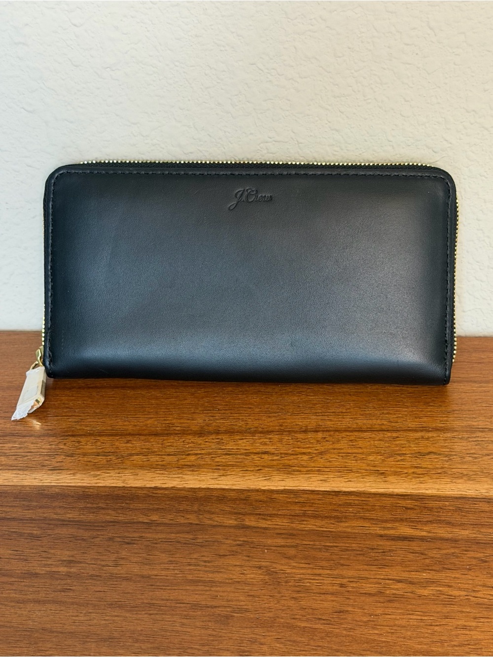 J.Crew Harper Leather zip around wallet